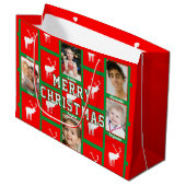 Familiekerstfoto Groot Cadeauzakje (Voorkant Gekanteld)