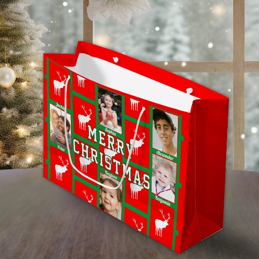 Familiekerstfoto Groot Cadeauzakje
