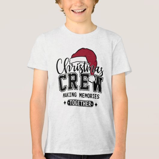 Familiekerstman Tri-Blend Shirt (Voorkant)