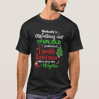 Familiekerstvakantie pyjama Funny Xmas Ugly T-shirt