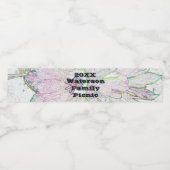 Familiekoppen van picknick Artistic Line Drager Fl Waterfles Etiket (Enkel label)