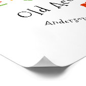 Familieland Thuisestrijken en orns Elegant Poster (Hoek)