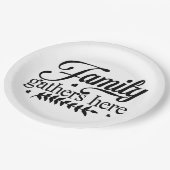 familieleden hier papieren bordje (Gekanteld)