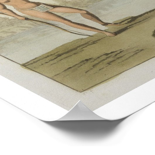 Familieleden van Guyana (kleur litho) Poster (Hoek)