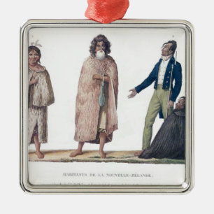 Familieleden van Nieuw-Zeeland Metalen Ornament