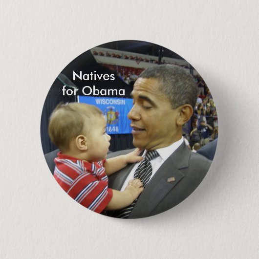 Familieleden van Obama Ronde Button 5,7 Cm (Voorkant)