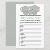 Familielefanaat Baby Dieren Naam Game (Voorkant / Achterkant)