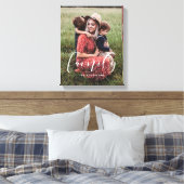 Familielegant calligrafie bekleedfoto canvas afdruk (Insitu (Slaapkamer))