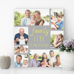 Familieleven Citaat 7 Foto Collage Gray en Geel Canvas Afdruk<br><div class="desc">Creëer uw eigen verpakt canvas in trendy grijs en geel (editable), gebruikend 7 van uw favoriete foto's. Het ontwerp kenmerkt het familiecitaat "het familieleven is het beste leven"dat in casual manuscript en skinny doopvonttypografie wordt geletterd. Het fotomalplaatje is opstelling om uw afbeeldingen in een fotocollage van landschaps, vierkant en portretformaten...</div>