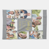 Familieleven is het beste leven grijs geel 7 Foto Theedoek (Horizontaal)