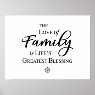 Familieliefde is het grootste bloedverslindende Po Poster