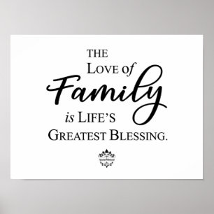 Familieliefde is het grootste bloedverslindende Po Poster