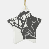 familieliefde / moeder en kind keramisch ornament (Rechts)