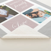 Familieliefde script foto sherpa blanket deken (3/4)