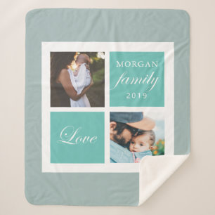 Familieliefde script foto sherpa blanket deken