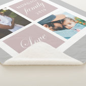 Familieliefde script foto sherpa blanket sherpa deken (3/4)