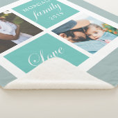 Familieliefde script foto sherpa blanket sherpa deken (3/4)