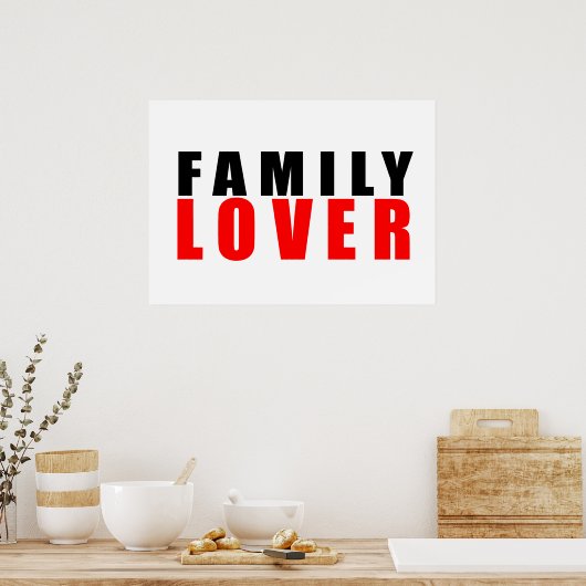 Familieliefhebber Poster (Keuken)