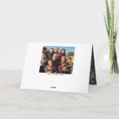 Familielijn met kerstbriefjes Gold Chalkboard Feestdagen Kaart (Achterkant)