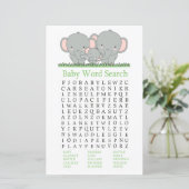 Familieloever Baby shower Word Search Game (Staand voorkant)