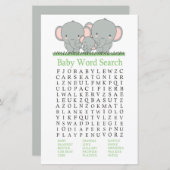 Familieloever Baby shower Word Search Game (Voorkant / Achterkant)