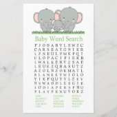 Familieloever Baby shower Word Search Game (Voorkant)