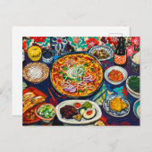 familiemaaltijd briefkaart (Voorkant / Achterkant)