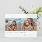 Familiemarkttent | Peace on Earth Two Photo Feestdagenkaart (Staand voorkant)