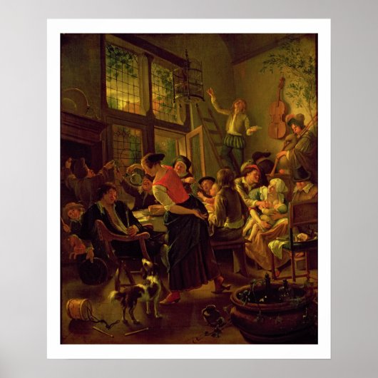 Familiemateriaal (olie op doek) poster (Voorkant)