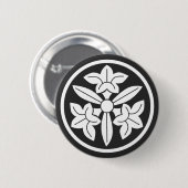 [Familiemensen] Bloemen Ronde Button 5,7 Cm (Voorkant /achterkant)