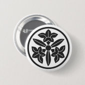 [Familiemensen] Bloemen Ronde Button 5,7 Cm (Voorkant /achterkant)