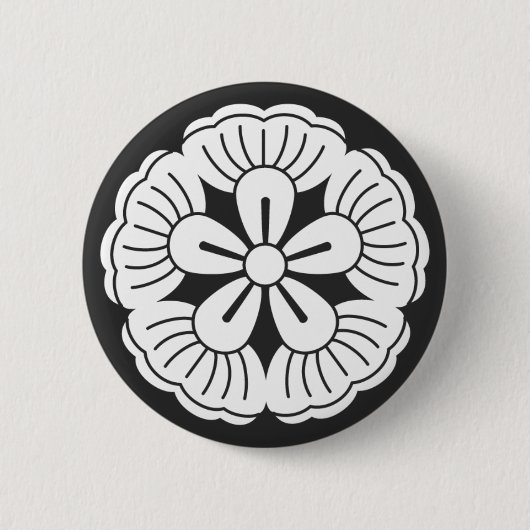 [Familiemensen] Bloemen Ronde Button 5,7 Cm (Voorkant)