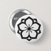 [Familiemensen] Bloemen Ronde Button 5,7 Cm (Voorkant /achterkant)