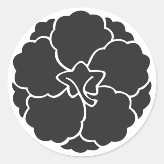 [Familiemensen] Bloemen Ronde Sticker (Voorkant)