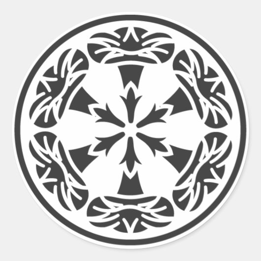 [Familiemensen] Bloemen Ronde Sticker (Voorkant)