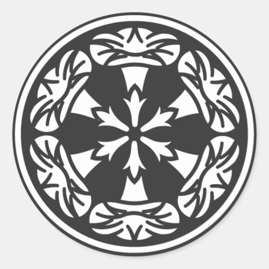 [Familiemensen] Bloemen Ronde Sticker (Voorkant)