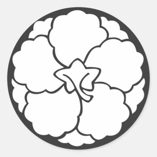[Familiemensen] Bloemen Ronde Sticker (Voorkant)
