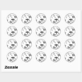[Familiemensen] Bloemen Ronde Sticker (Vel)
