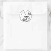 [Familiemensen] Bloemen Ronde Sticker (Tas)