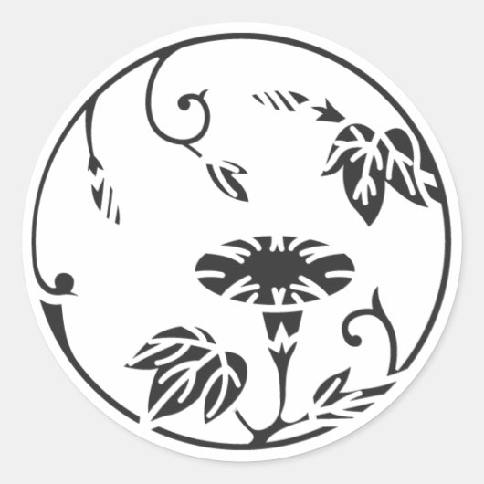 [Familiemensen] Bloemen Ronde Sticker (Voorkant)