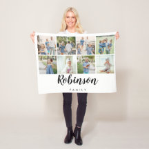 Familiemonogram 8 Foto Collage | wit