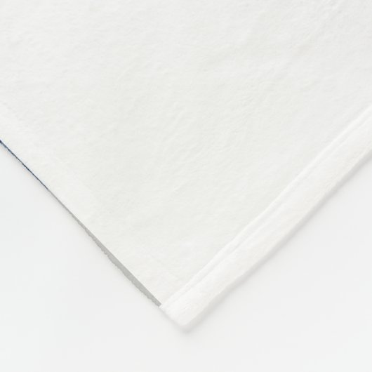 Familiemonogram 8 Foto Collage | wit Fleece Deken (Hoek)