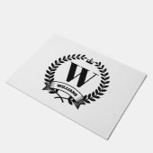 Familiemonogram Deurmat (Schuin)