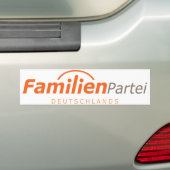 Familien Partei Deutschlands Logo Bumpersticker (Op auto)