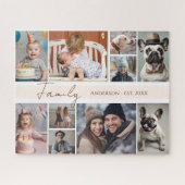 Familienaam 10 Veelvoudige Foto Legpuzzel (Horizontaal)