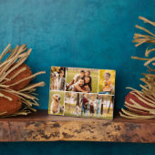 Familienaam 5 Foto Collage Foto Fotoplaat (Zijkant)