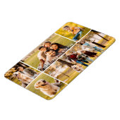 Familienaam 5 Fotocollage Magneet (Linkerzijde)