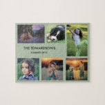 Familienaam 6 foto's en familienaam legpuzzel<br><div class="desc">Familienaam,  aangepaste foto collage puzzleU kunt het personaliseren en uw mooiste foto's toevoegen. Geweldig plezier!</div>