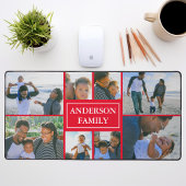 Familienaam 8 Fotocollage Rood Bureaumat