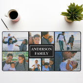 Familienaam 8 Fotocollage Zwart Bureaumat